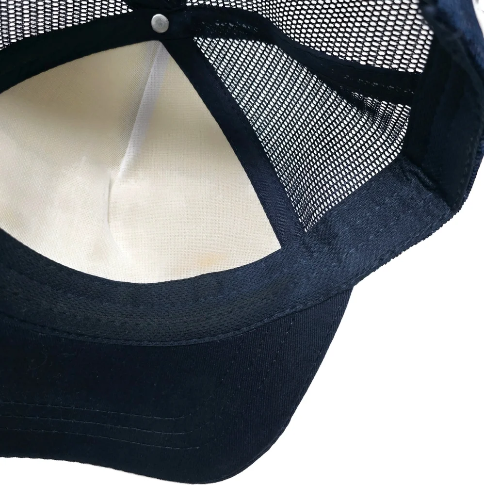Abell Auction Los Angeles Snapback Trucker Hat Cap Cream Orange Navy